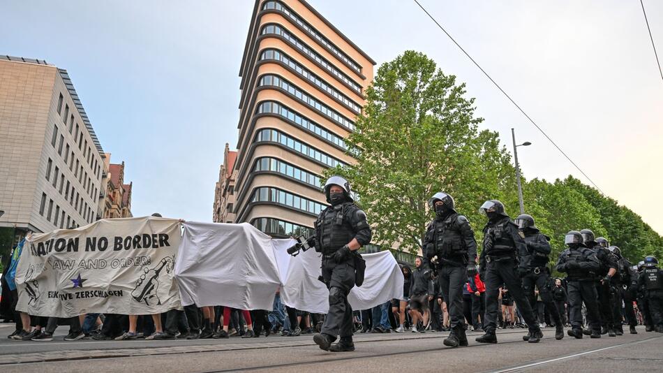 Proteste nach Urteil gegen Lina E. - Leipzig