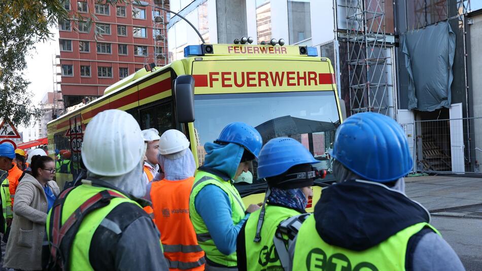 Nach Unfall auf Hamburger Baustelle in Hafencity