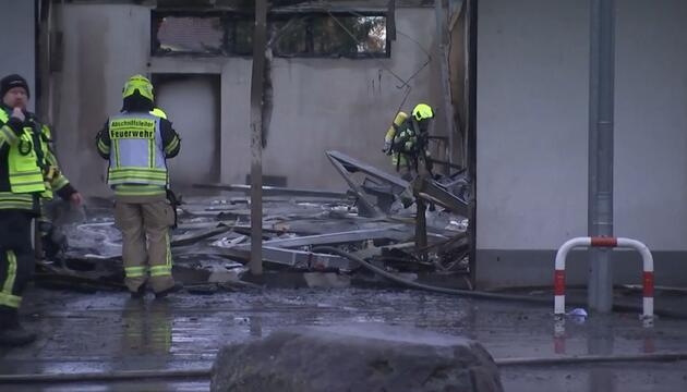 Großbrand in Einkaufszentrum in Zeitz - Keine Verletzten