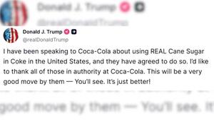 Trump: Coca-Cola stellt in den USA auf Rohrzucker um