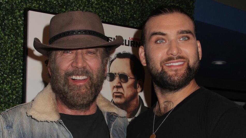 Nicolas Cage und sein Sohn Weston Coppola Cage bei der Premiere zu "Running with the Devil".