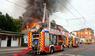 Feuer im früheren Operettenhaus in Dresden