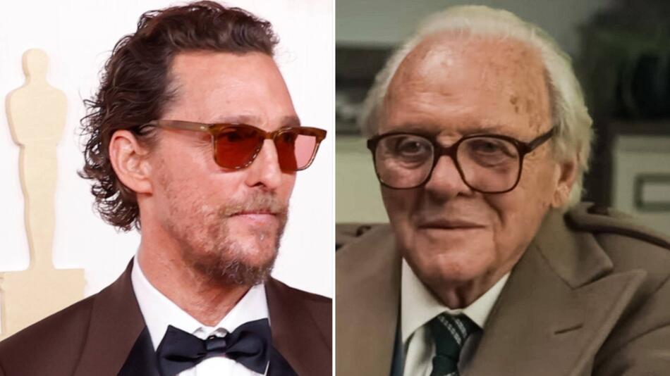 Zwei Hollywoodstars mit Sex-Appeal: Matthew McConaughey (l.) und Anthony Hopkins.