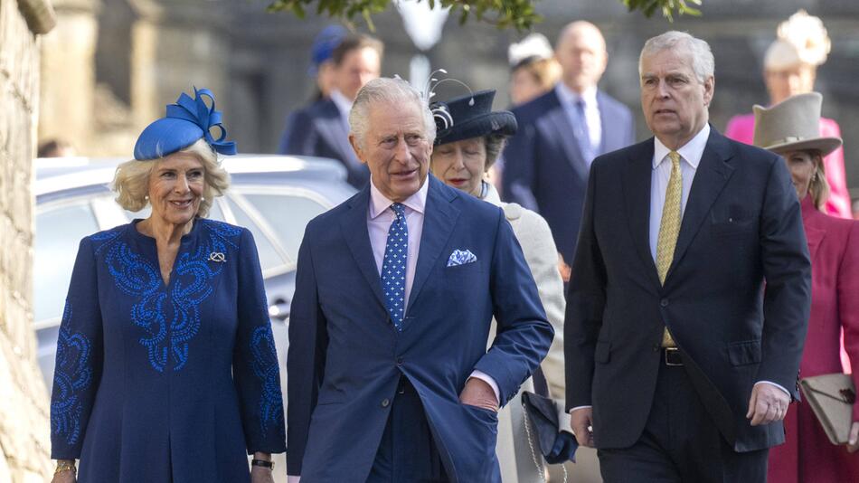 Königin Camilla, Köng Charles, Prinz Andrew