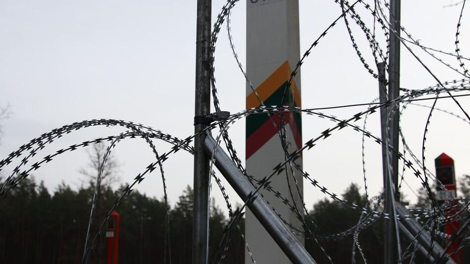 Grenze zwischen Litauen und Belarus