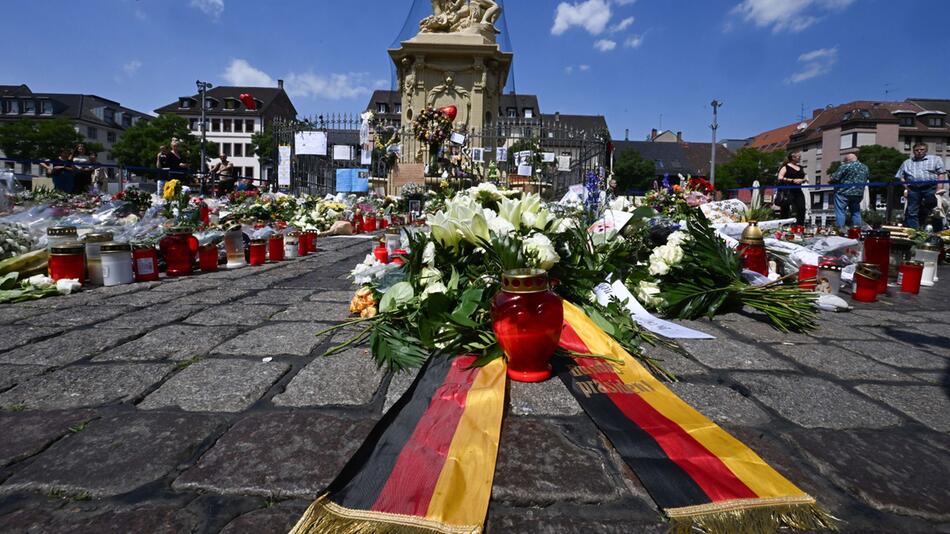 Nach der Messerattacke in Mannheim - Gedenken