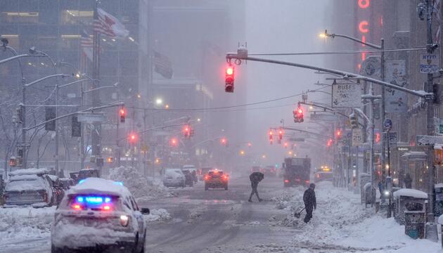 Winterwetter in New York