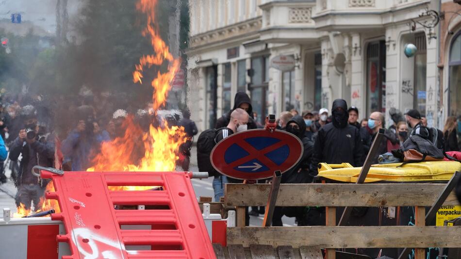 Ausschreitungen bei Leipziger Demonstration