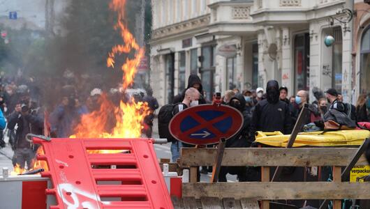 Ausschreitungen bei Leipziger Demonstration
