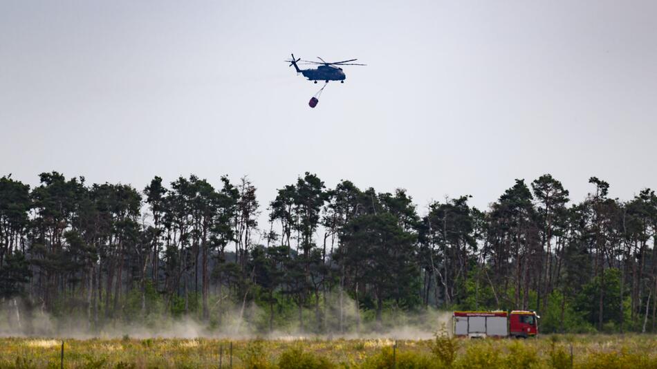 Waldbrand in der Gohrischheide