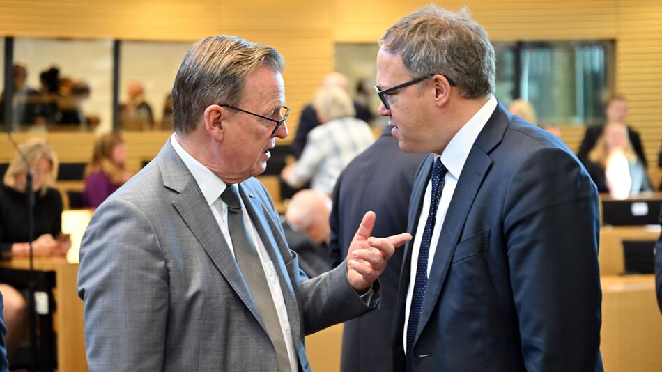 Bodo Ramelow (Linke) und Mario Voigt (CDU)