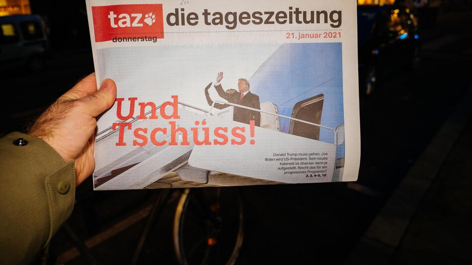 "Und Tschüss!" heißt es im Herbst 2025 auch für die gedruckte "taz".