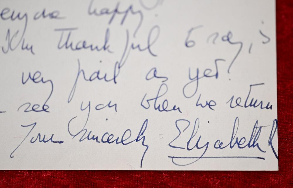 Brief von Queen Elisabeth II.