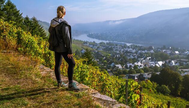 Wandern in den Weinbergen von Rheinland-Pfalz