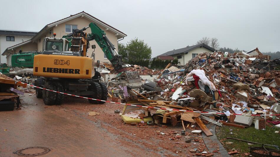 Wohnhaus explodiert