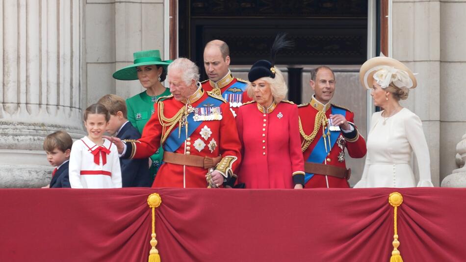 Prinzessin Charlotte mit König Charles bei "Trooping the Colour" imJahr 2023