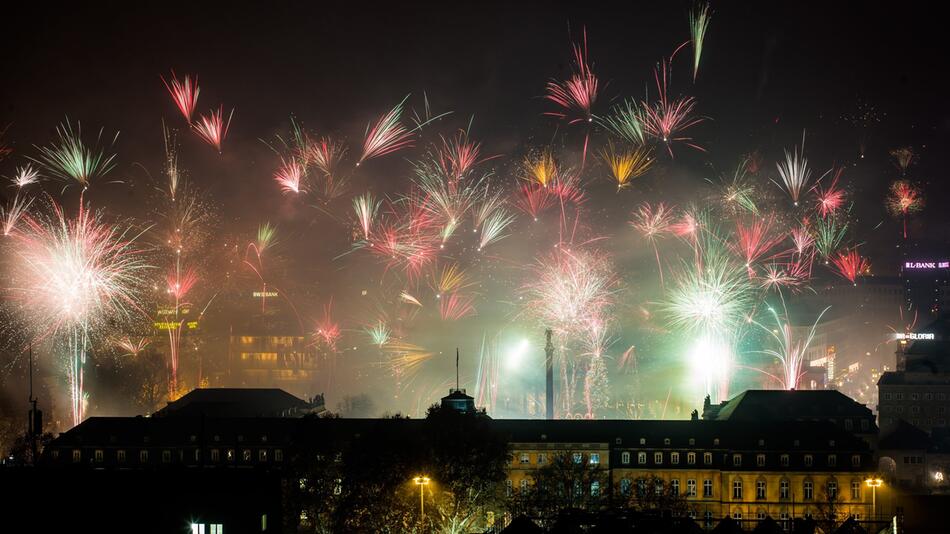 Silvesterfeuerwerk - Stuttgart