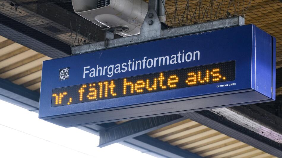 Deutsche Bahn. Zug fällt aus.