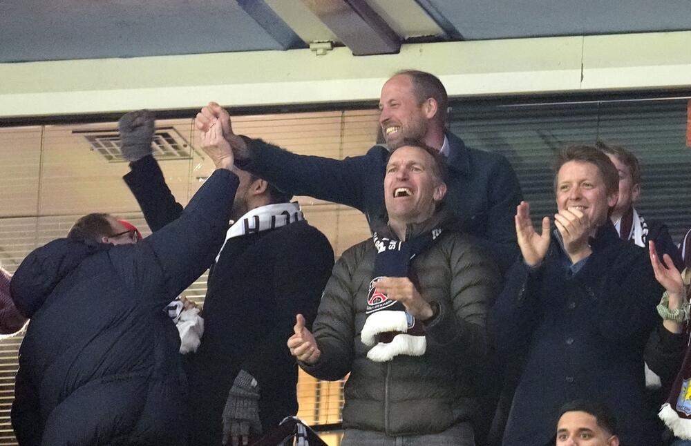 Prinz William im Fußballstadion