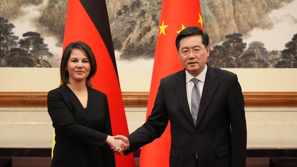 Chinas Außenmikister Qin Gang und Außenministerin Barbock