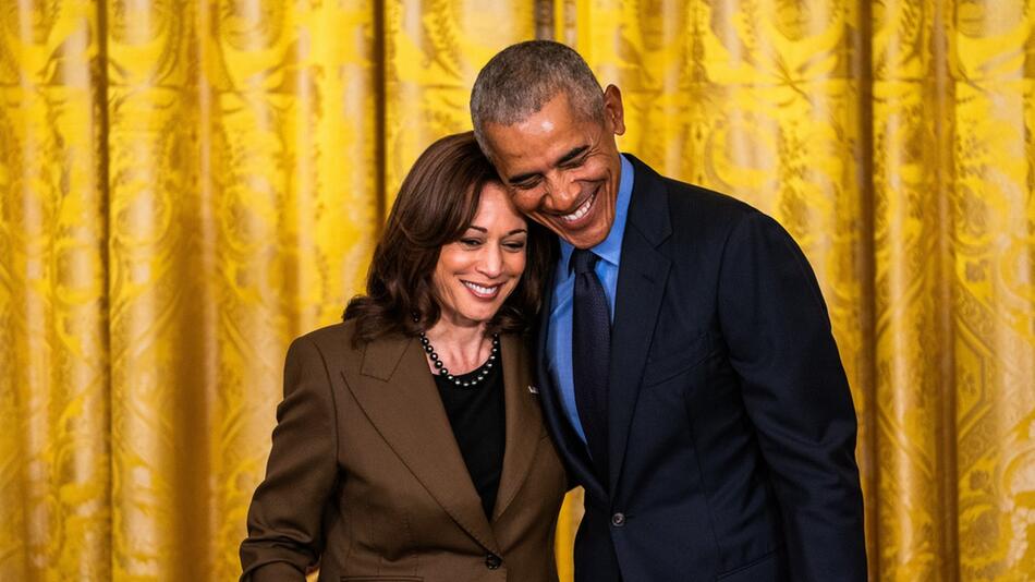 Barack Obama unterstützte die Wahlkampagne von Kamala Harris.