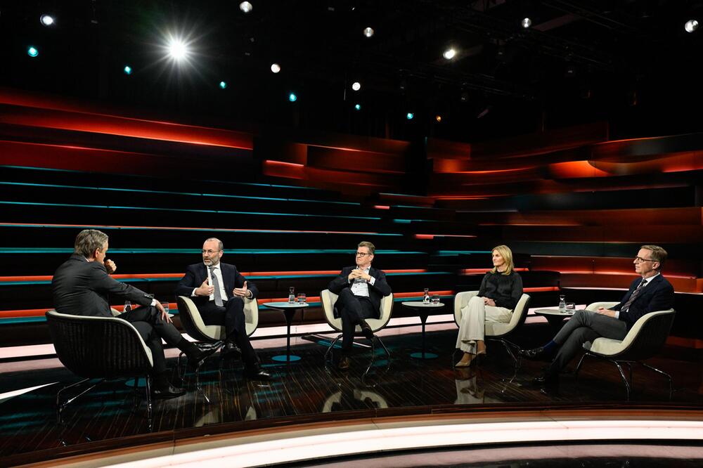 Markus Lanz, Manfred Weber, Ralf Stegner, Kerstin Münstermann, Michael Hüther