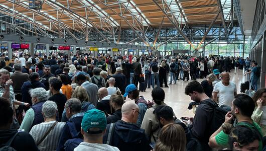 Polizeieinsatz am Hamburger Flughafen