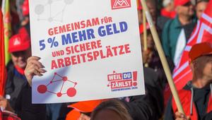 Kundgebung der IG Metall