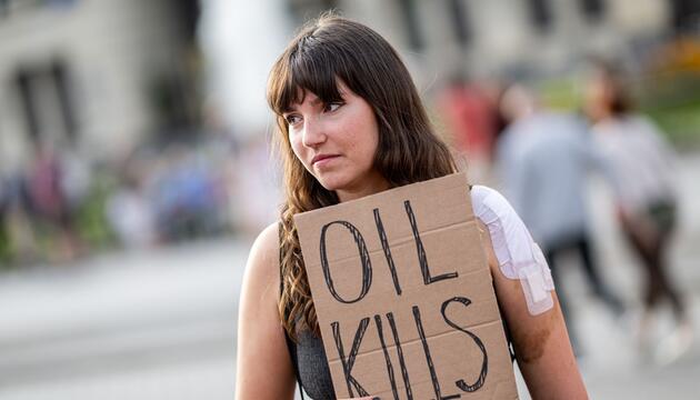 Demonstration der Letzten Generation in Berlin