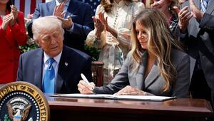 Auch Melania Trump unterzeichnete das entsprechende Gesetz gegen "Rachepornografie".
