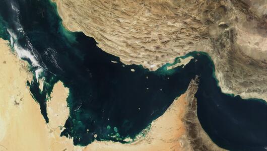Satellitenaufnahme des Persischen Golfs