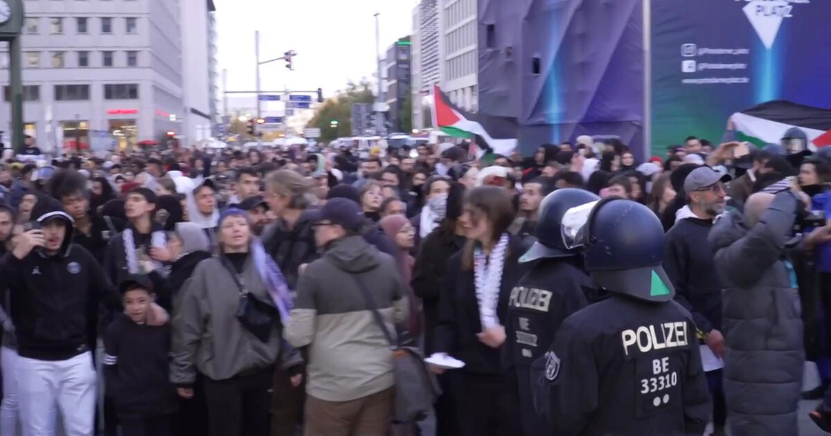 Polizei Muss Eingreifen Wieder Pro Pal Stina Demos In Berlin Web De