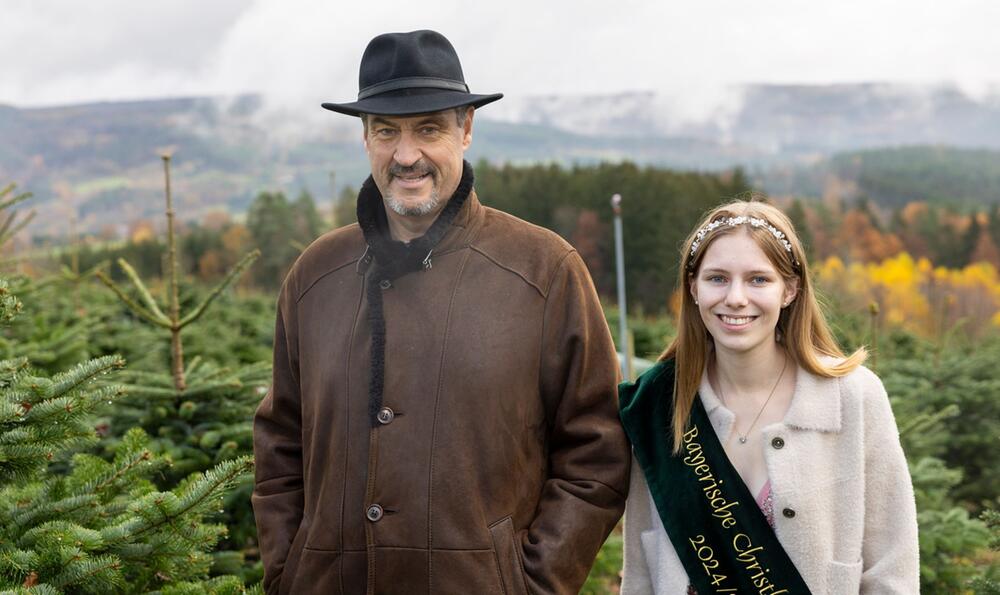 Saisoneröffnung im Christbaumdorf mit Ministerpräsident Söder