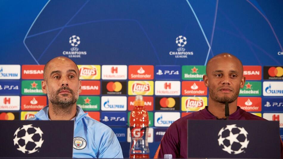 Pep Guardiola und Vincent Kompany