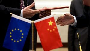 Flagge von China und der EU