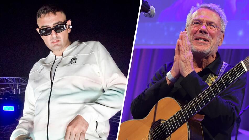 Fruchtbare Zusammenarbeit: Rapper-Haftbefehl und Songwriter Reinhard Mey.