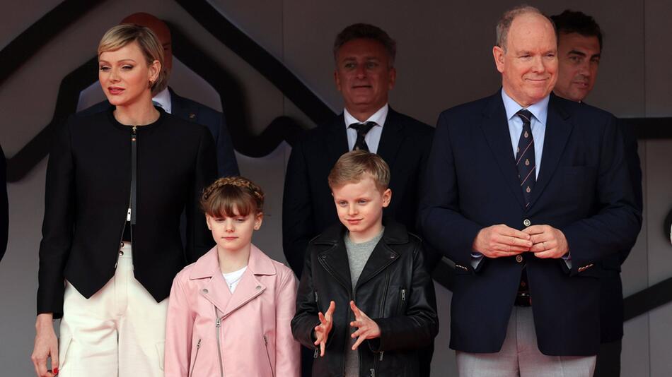 Die königliche Familie verfolgte am 27. April den Monaco E-Prix.