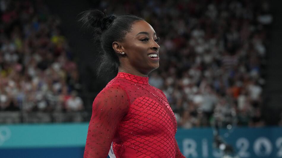 Simone Biles hat im Kunstturnen erneut die Zuschauer begeistert.