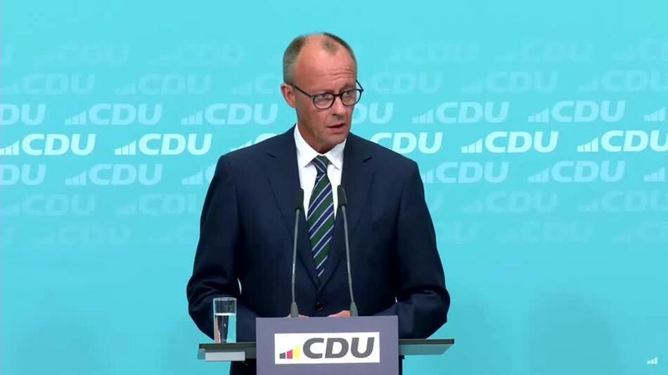 Friedrich Merz zum Ergebnis der Landtagswahl in Brandenburg: "Die CDU ist zerrieben worden"