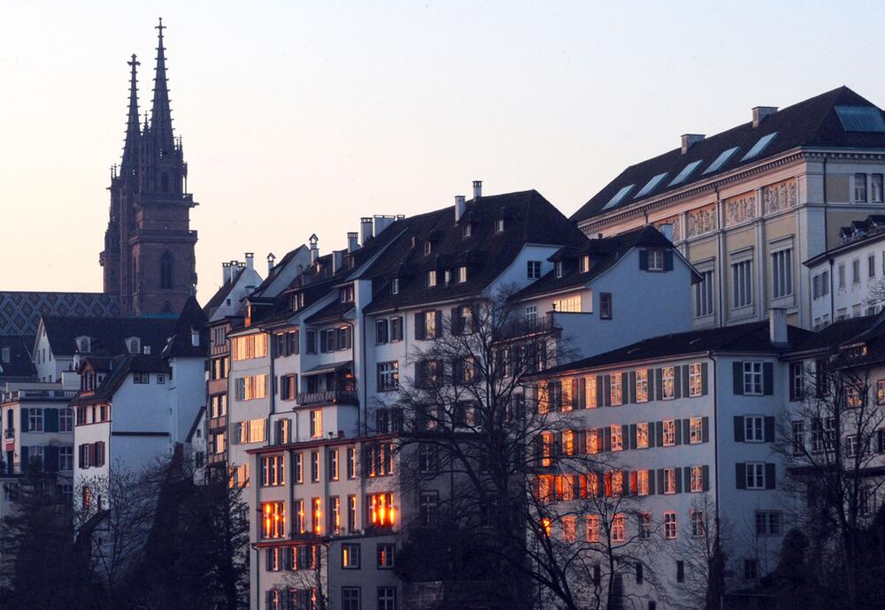 Basels Innenstadt mit dem Münster