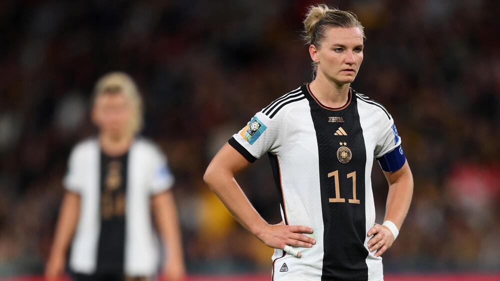 Alexandra Poppreagiert enttäuscht im WM-Spiel gegen Südkorea