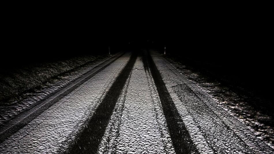 Schneefall im Voralpenland