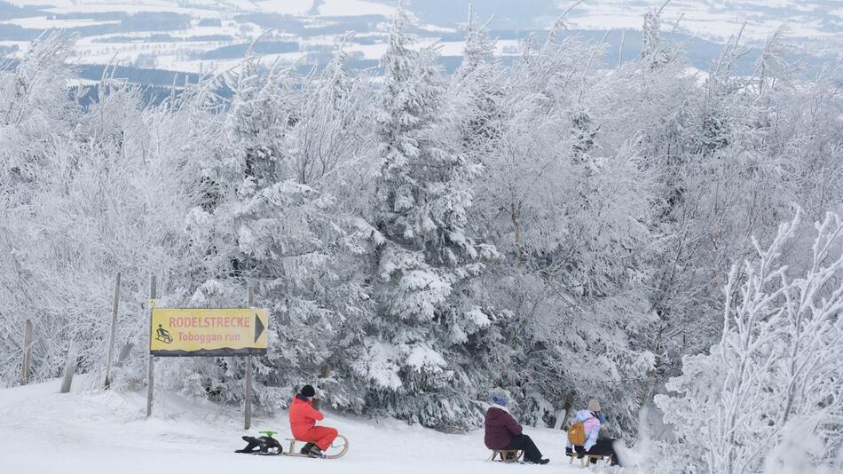 Winterwetter in Sachsen