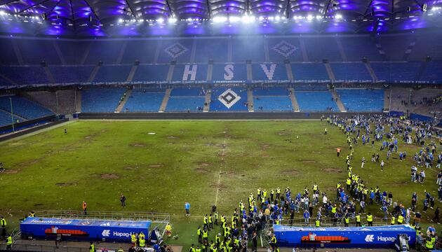 Zerstörtes Volksparkstadion