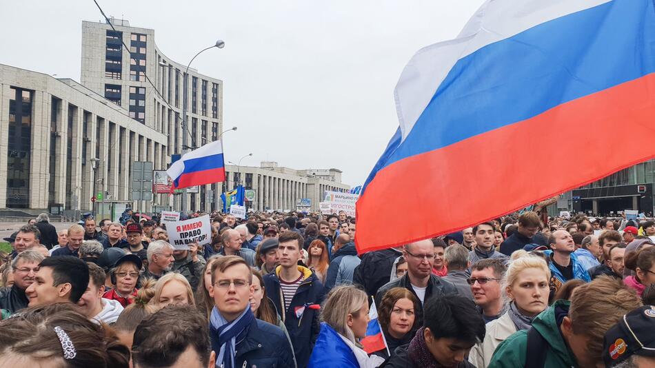 Demonstrationen in Moskau