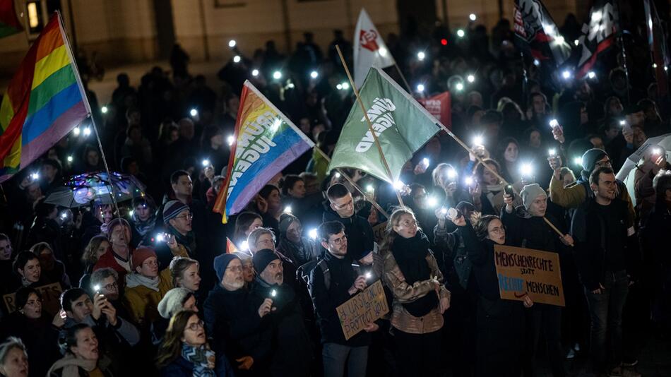 Demonstration gegen Rechts in Potsdam