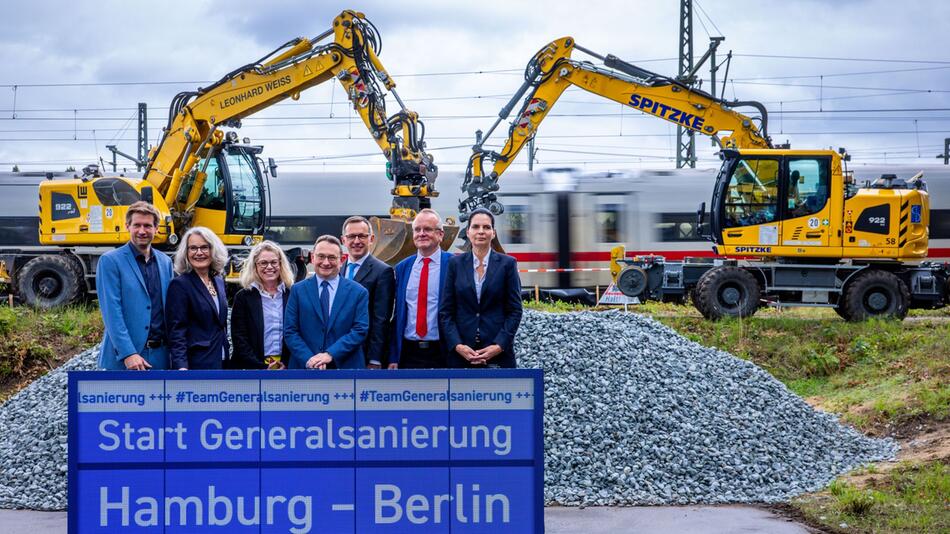Sanierung der Bahnstrecke Berlin - Hamburg