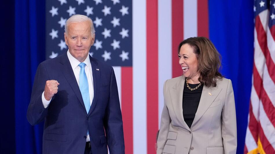 Wahlkampf in den USA - Biden und Harris in Maryland