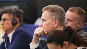 Petr Bystron von der AfD bei einer Sitzung des Europäischen Parlaments