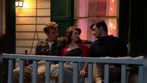 "On Swift Horses": Lee (Will Poulter) und Muriel (Daisy Edgar-Jones) nehmen Julius (Jacob Elordi ...